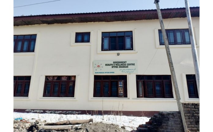 View of NTPHC built at Doabgah village in North Kashmir.