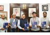 Union Minister Dr. Jitendra Singh formally launching the Monograph on Innovations in Public Administration compiled by Capacity Building Commission (CBC) at New Delhi on Sunday. Also seen are CBC members R.Balasubramaniam and Praveen Pardeshi.