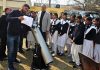 Project Director Samagra Shiksha during visit to a school in Jammu on Saturday.