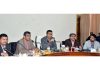 Secretary RDD and Panchayati Raj Dr Shahid Iqbal Choudhary chairing a meeting on Sunday.