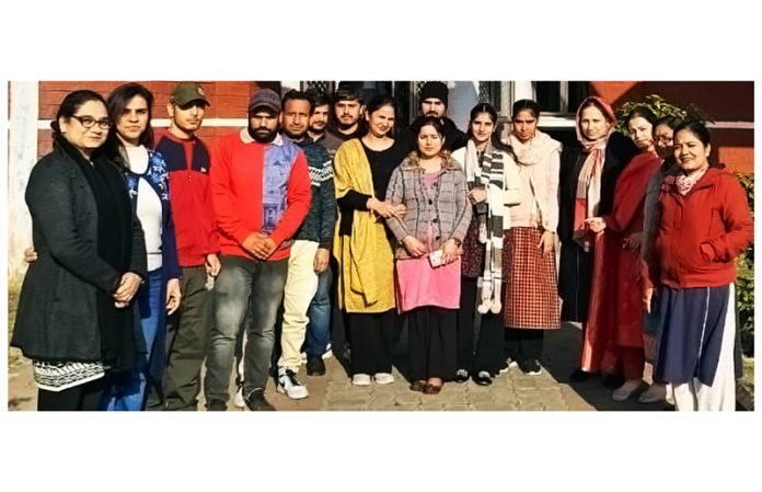 Staff of SMVDU hostels who participated in the training programme.