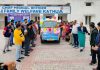 CMO Kathua Dr Vijay Raina flagging off an Awareness Van on Wednesday.