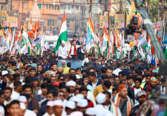 Opposition Unity On Display As Rahul Gandhi Leads 'Nyay Sankalp Padyatra' In Mumbai