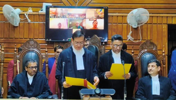 Chief Justice Administers Oath Of Office To Justice Mohd Yousuf Wani