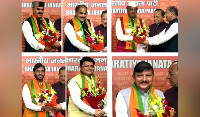 Himachal | BJP Fields 6 Former Congress MLAs In By-Polls