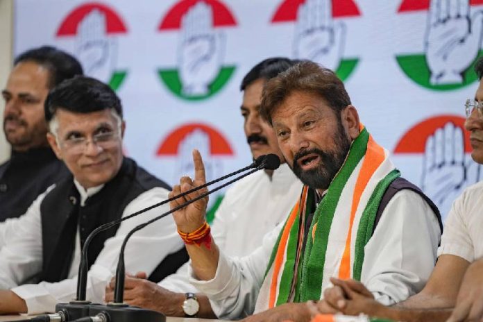 Ex-J&K Minister Choudhary Lal Singh Rejoins Congress