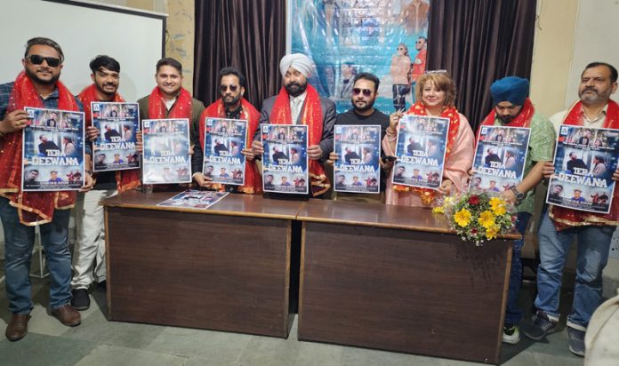 Dignitaries release Hindi song 'Tera Deewana' at Jammu.