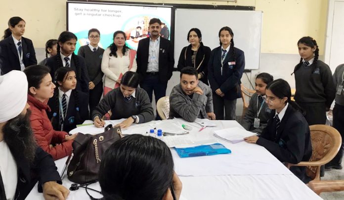 Doctors accessing the health of students during a medical camp organised at Hermann Gmeiner School on Friday.