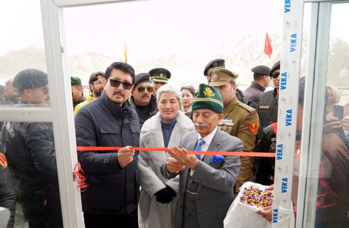 LG Mishra inaugurating a Skill Sector Centre in Leh on Tuesday.