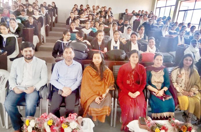 Organizers of upskilling programme with students during inaugural function at CUJ.
