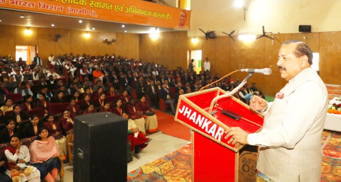 Union Minister Dr. Jitendra Singh addressing “Intellectuals Meet