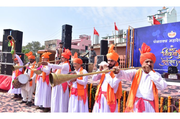 Artists performing during Shivratri Mahotsav. —Excelsior/Rakesh