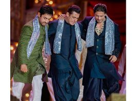 Bollywood actors Aamir Khan, Salman Khan and Shah Rukh Khan attend Anant Ambani and Radhika Merchant's pre-wedding bash, in Jamnagar.
