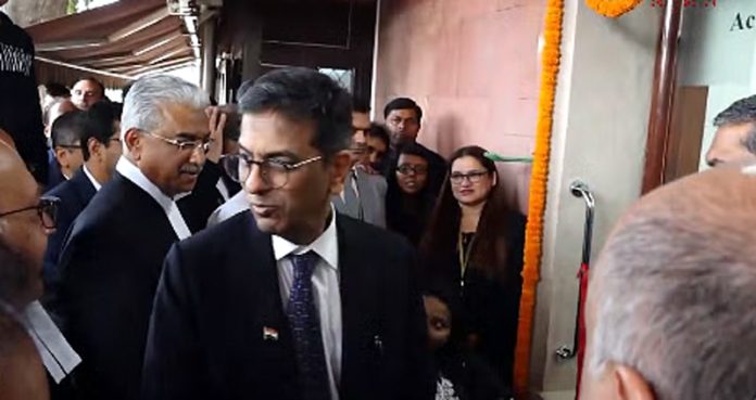 Chief Justice of India D Y Chandrachud on Thursday inaugurated a new 'accessibility help desk' and 'media enclosure' inside the Supreme Court campus.