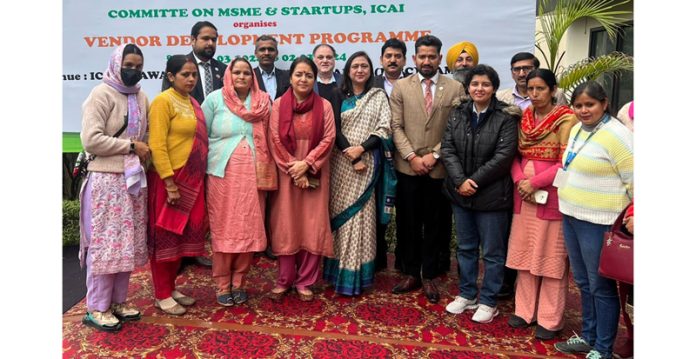 Dignitaries and participants during MSME workshop in Jammu.
