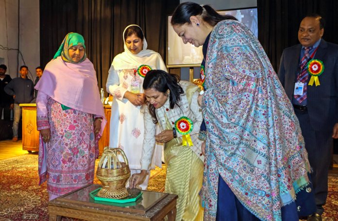 2-day International conference on multidisciplinary research, innovation begins at Govt College for Women in Srinagar on Tuesday. - Excelsior/Shakeel
