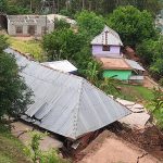 Houses damaged in Ramban village. -Excelsior/Parvaiz Mir