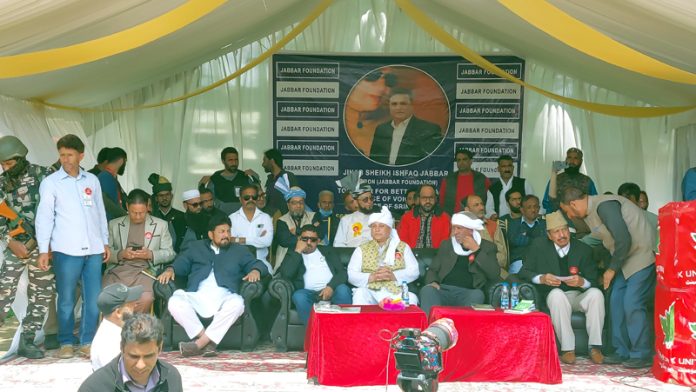 J&K United Movement (JKUM) commentrating 34th death anniversary of Sheikh Abdul Jabbar in Ganderbal. -Excelsior/Firdous Ahmed
