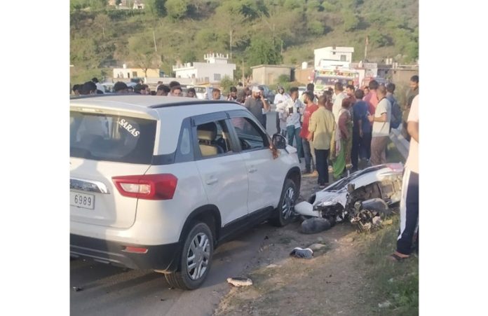 A view of accident in Sunderbani.