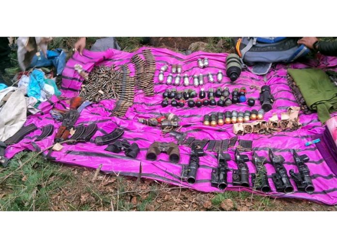 Explosives and ammunition recovered in Kupwara.