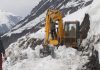 Snow clearance on the track leading to Shri Amarnath cave going on in full swing. -Excelsior/Firdous