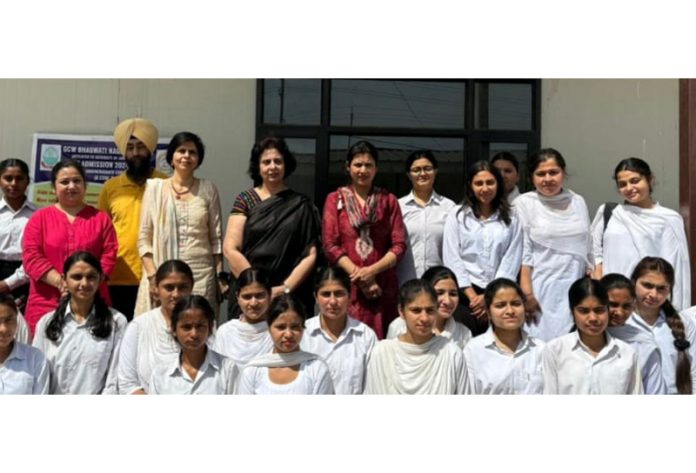 Government College for Women Bhagwati Nagar faculty, resources person and students posing during a programme on Thursday.