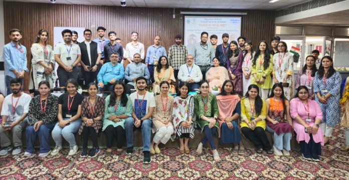 Student participants with guests and faculty members during Mind Meet at CUJ.
