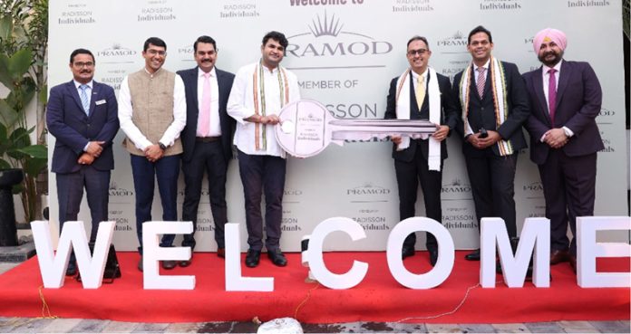 Nikhil Sharma, MD Radisson Hotel Group launching their first Hotel in Odisha on Wednesday.