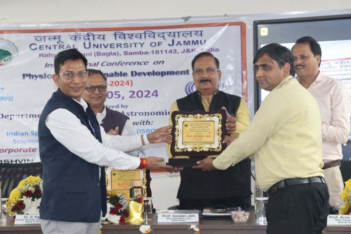 CUJ Vice-Chancellor and others during inaugural of Intl conference on Thursday.