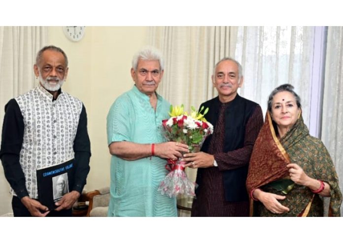 LG Manoj Sinha meeting Gajapati Maharaj Dibyasingha Deb.
