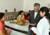 Secretary, Union Ministry of Ayush, Vaidya Rajesh Kotecha interacting with a patient in the IPD of Government Ayurvedic Hospital, Jammu.