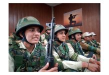 Female PSIs undergoing counter-terror training at Bhaderwah.