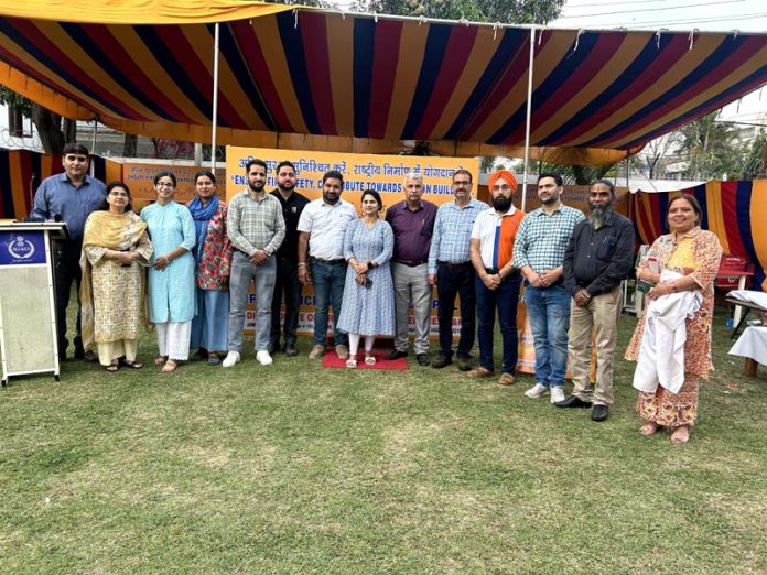 Organizers at medical camp at Fire & Emergency Services HQ, Jammu.
