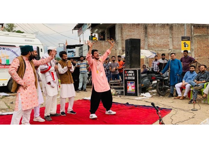 Nukkad Natak being staged at Phinter in Billawar.