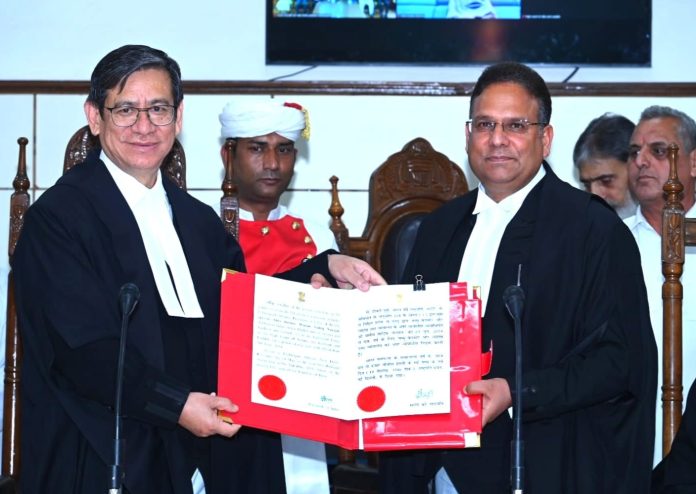 J&K | Chief Justice Administers Oath Of Office To Justice Nargal