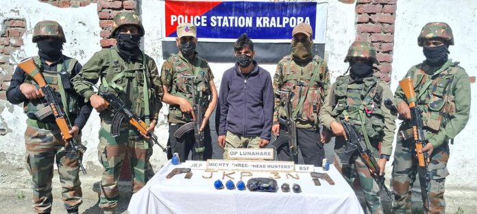Terrorist Associate Arrested With Arms, Ammunition In J&K's Kupwara