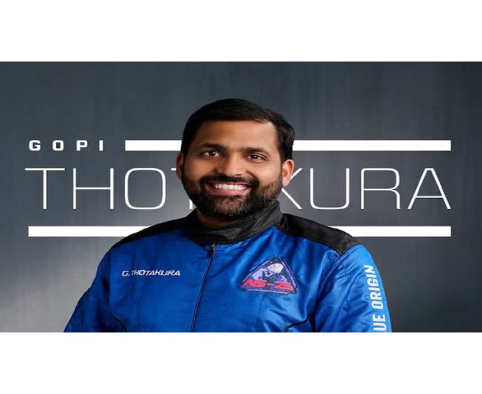 Gopi Thotakura becomes 1st Indian space tourist on Blue Origin's private astronaut launch