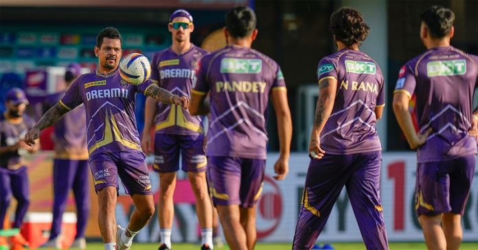 KKR's final net session washed out, Gambhir has long look at red-soil track
