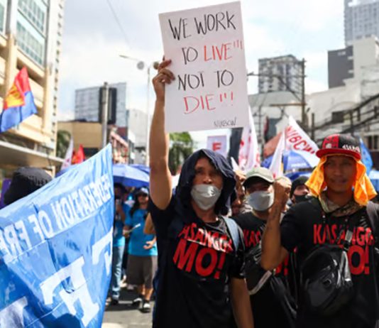 Workers and activists across Asia and Europe hold May Day rallies to call for greater labour rights