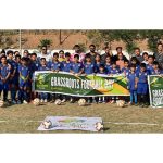 Young budding players posing during AFC Grassroots Football Day at Jammu