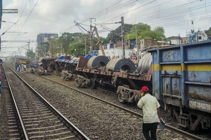 Goods train derailment near Mumbai: Train operations affected, restoration work on