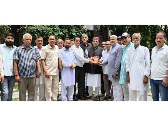 Devender Singh Rana along with Sham Lal Sharma meeting with deputations and delegations.