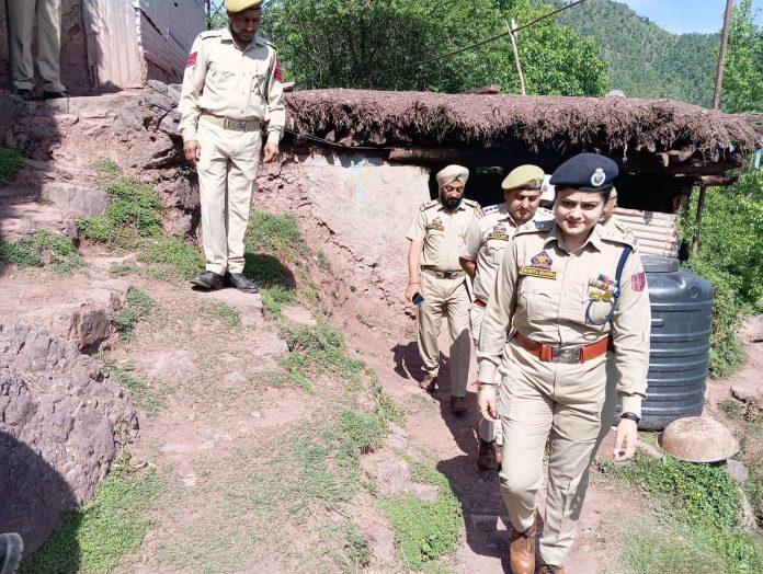 SSP Reasi Mohita Sharma Conducted Inspection Of Police Post Thanole, Arnas