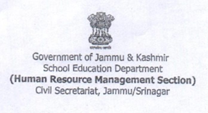 Govt Seeks Details Of I/c Lecturers Of Dogri, Persian, And Arabic From DSEJ, DSEK For Their Promotion
