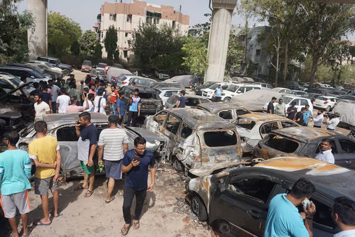 16 cars gutted in east Delhi, 5 shops damaged in Chandni Chowk blaze