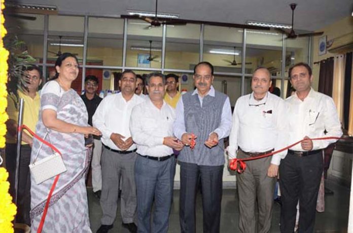 SKUAST VC inaugurating high-end research facility at Jammu on Saturday.