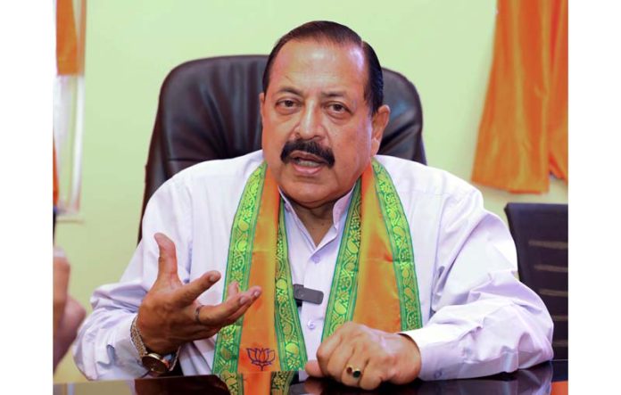 Union Minister Dr Jitendra Singh in an interview with a news magazine.