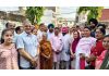 Kavinder Gupta and other BJP leaders campaigning in favour of BJP candidate in Gurdaspur Parliamentary Constituency.