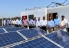 Ramesh Mukhiya, Managing Director, CVPPPL inaugurating rooftop solar plant in Jammu on Thursday.