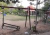 Broken swings at Shaheed Bhagat Singh Park in Udhampur. —Excelsior/K Kumar